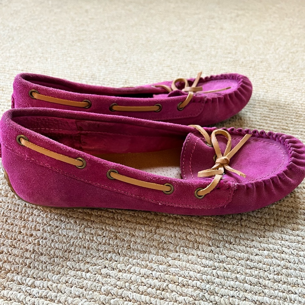 Lucky Brand Magenta Pink Moccasins- Size 8